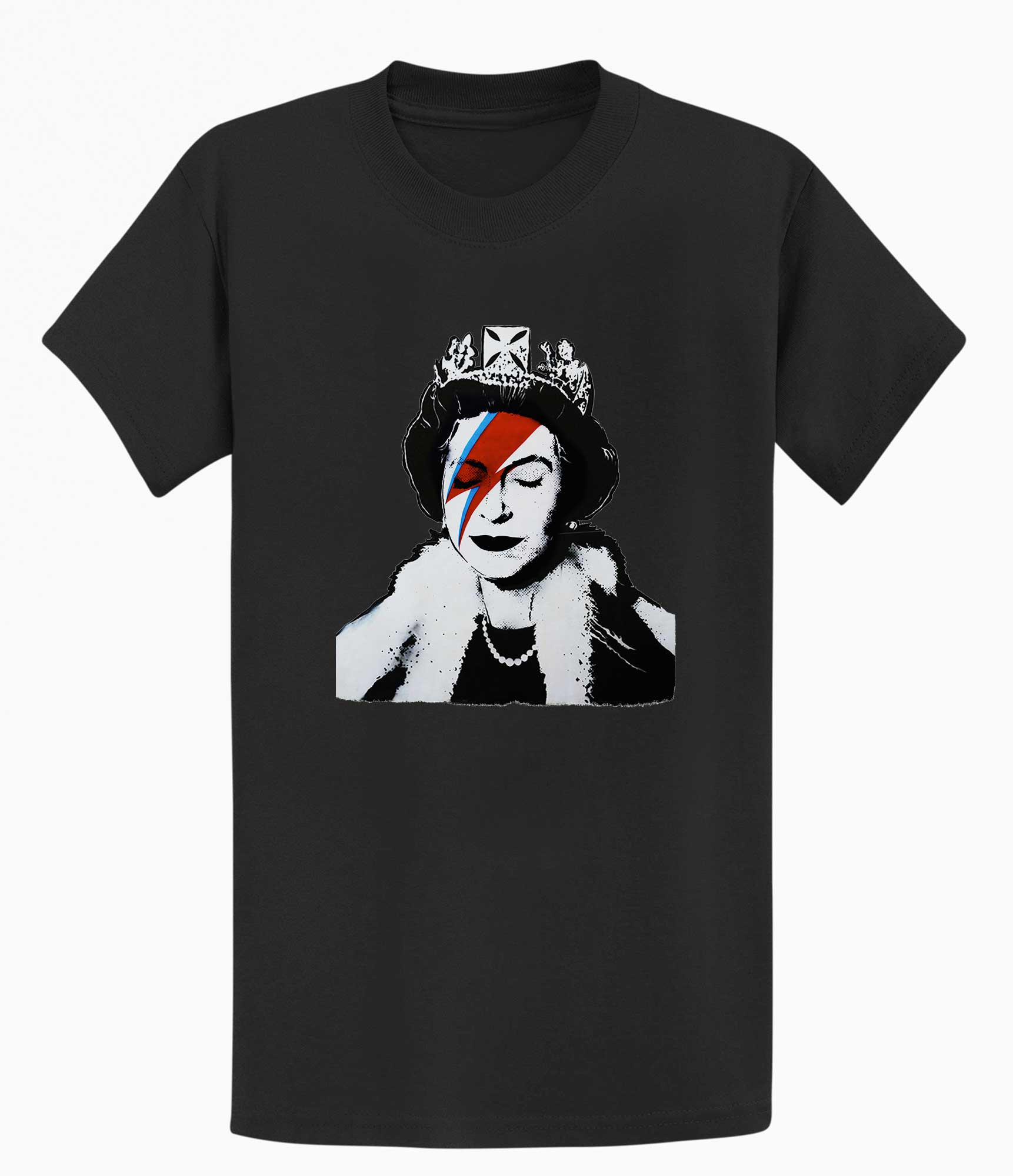 Image of Banksy Unisex T-Shirt - Queen Elizabeth Banksy-Apparel